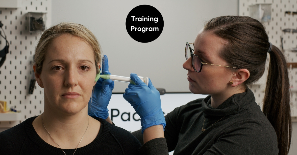 Performing a earmold impression with a syringe